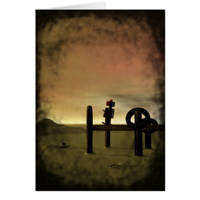 Pequeña tarjeta roja robótica (Frente)