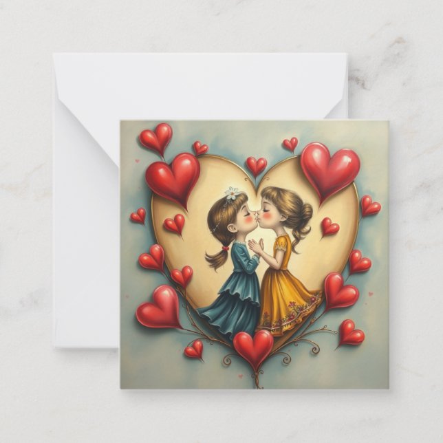 Pequeña Tarjeta Romántica (Anverso)