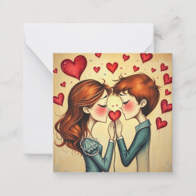 Pequeña Tarjeta Romántica (Anverso)