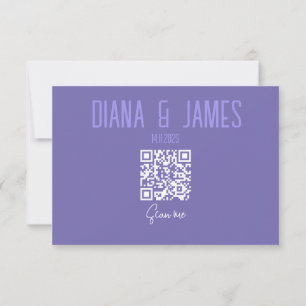 Pequeña Tarjeta RSVP con código QR
