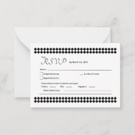 Pequeña Tarjeta RSVP minimalista