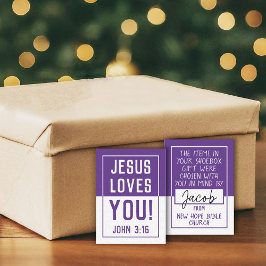 Pequeña Tarjeta Shoebox 'Made For You' - Purple