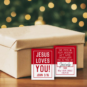 Pequeña Tarjeta Shoebox 'Made For You' - Rojo