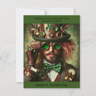 Pequeña Tarjeta Steampunk St. Patrick's Day