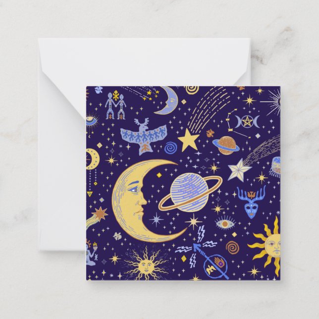 Pequeña Tarjeta Tarot - EL MUNDO (Reverso)