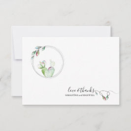 Pequeña Tarjeta Única de Agradecimiento de Navidad