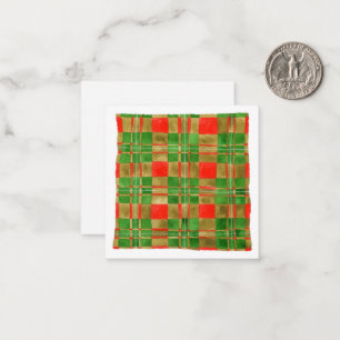 Pequeña TARTÁN MAC GREGOR 2.5x2.5 Tarjeta plana II