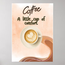 Pequeña Taza de Consuelo Arte de Pared de Café |
