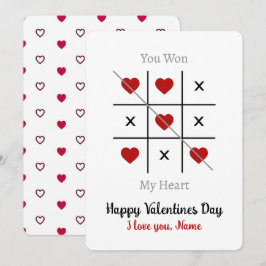 Pequeña Tic-Tac-Toe: Ganaste mi tarjeta de San Valentín de