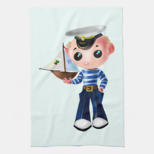 Pequeña toalla de cocina de marinero