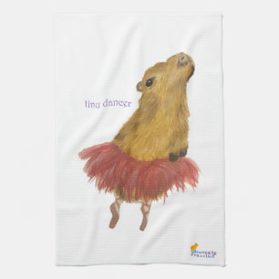 Pequeña toalla de té capybara