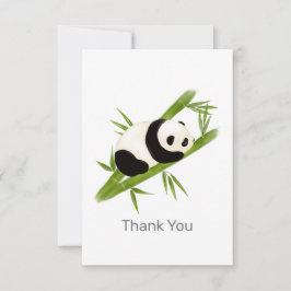 Pequeña Todas las Ocasiones Panda Bear Gracias Tarjeta Not