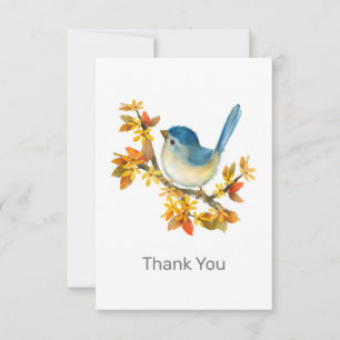 Pequeña Todas las Occassion Blue Bird Gracias Tarjeta de N