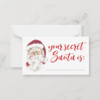 Tu tarjeta secreto de regalo de Santa Regalo Excha