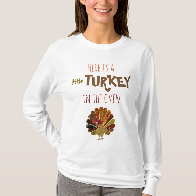 Pequeña Turquía divertida - camiseta de maternidad (Anverso)
