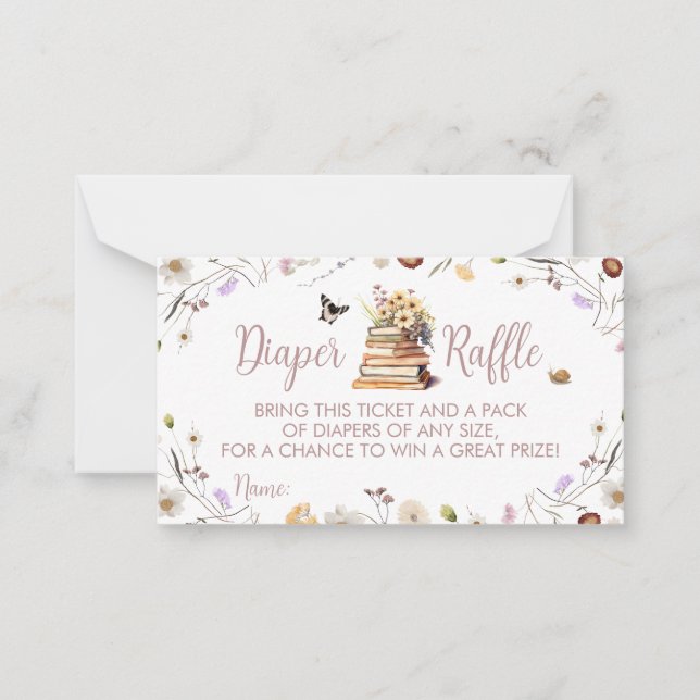 Pequeña Un nuevo capítulo de tarjeta de envoltura de pañal (Anverso)