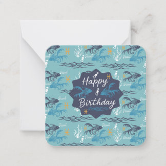 Pequeña Una tarjeta de cumpleaños para un Piscis
