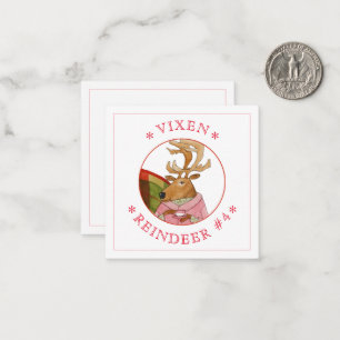 Pequeña VIKINGA RENO 2.5" Tarjeta plana cuadrada