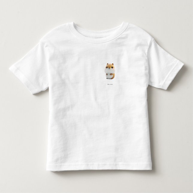 Pequeña y pequeña ardilla pequeña camiseta (Anverso)