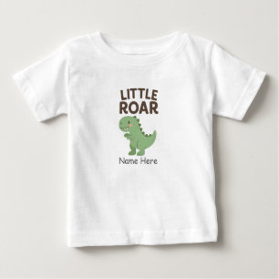 Pequeña y ruidosa bebé de dinosaurios y camiseta p