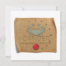 ZODIAC - Cáncer - Tarjeta Personalizada