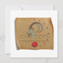 ZODIACO - Capricornio - Tarjeta Personalizada