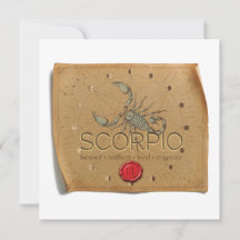 ZODIACO - Escorpio - Tarjeta Personalizada