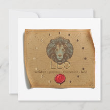 ZODIACO - Leo - Tarjeta Personalizada