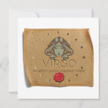 ZODIACO - Virgo - Tarjeta Personalizada