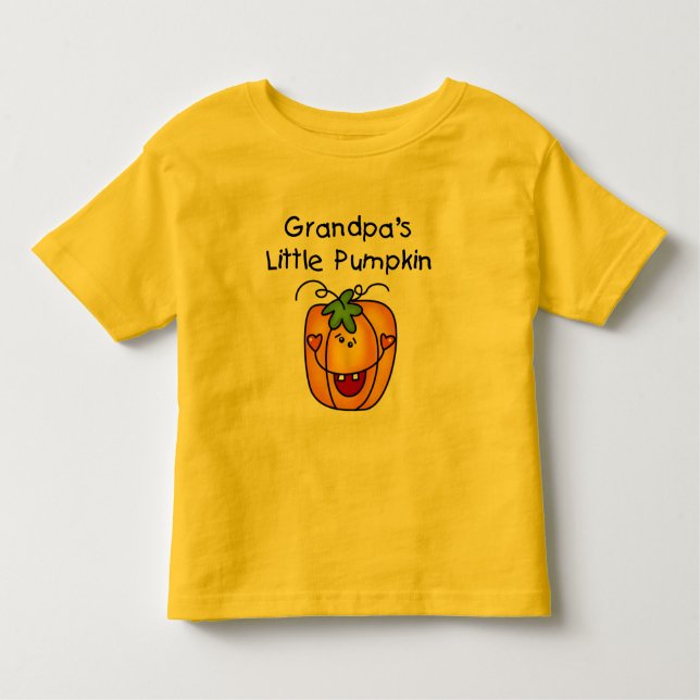 Pequeñas camisetas de calabaza y regalos del abuel (Anverso)