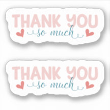 Pequeñas empresas Modernas Gracias Pegatinas