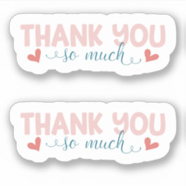 Pequeñas empresas Modernas Gracias Pegatinas