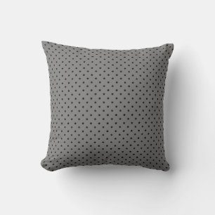 Pequeñas estrellas negras en Cojín decorativo gris