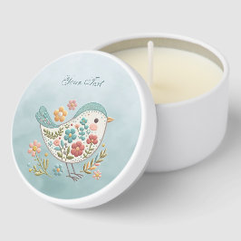 Pequeñas Flores Azules Rosa Azules Mini Velas Favo