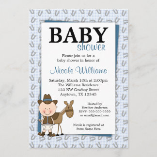 Pequeñas invitaciones de Baby Shower de las