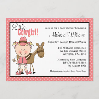 Pequeñas invitaciones de Baby Shower de los