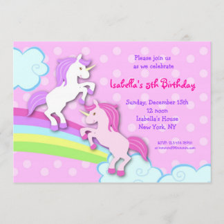 Pequeñas invitaciones de la fiesta de cumpleaños