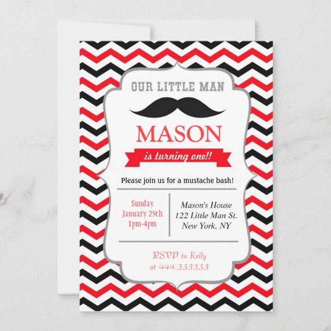 Pequeñas invitaciones de la fiesta de cumpleaños (Anverso)