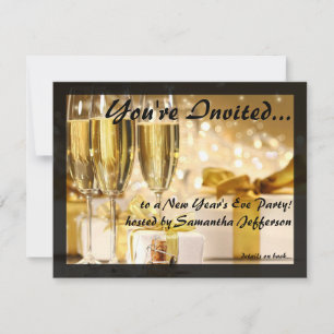Pequeñas invitaciones para fiestas de Año Nuevo co