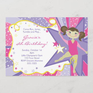 Pequeñas invitaciones triguenas del gimnasta
