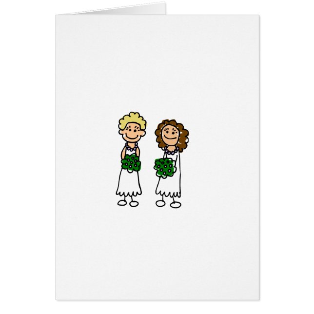 Pequeñas lesbianas lindas de la novia (Frente)