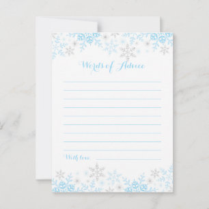 Pequeñas palabras de consejo de Baby Shower con co