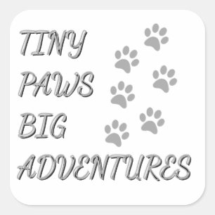 Pequeñas patas, gran Pegatina de aventuras