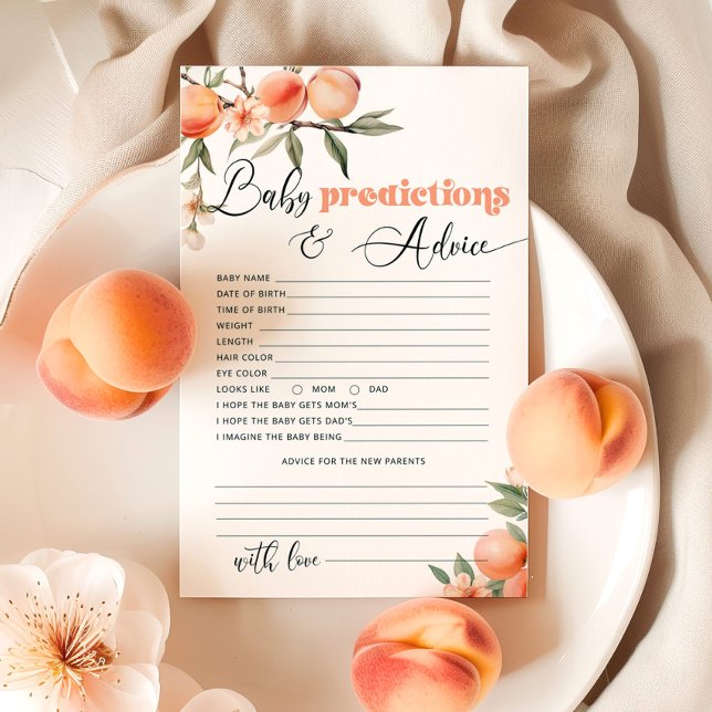 Pequeñas predicciones de melocotón y tarjeta de co (Subido por el creador)