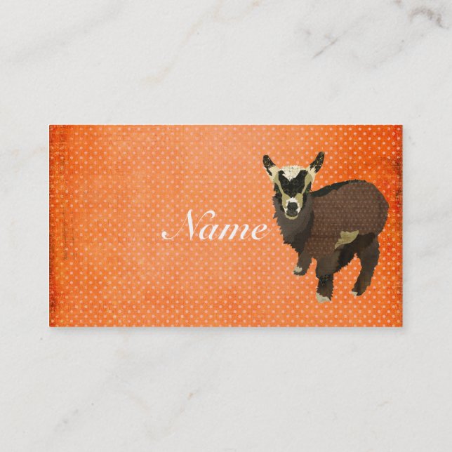 Pequeñas tarjeta de visita de Polkadot de la (Reverso)