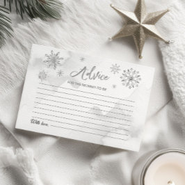 Pequeñas tarjetas de consejos de Baby Shower para