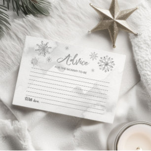 Pequeñas tarjetas de consejos de Baby Shower para