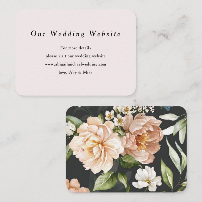 Pequeñas tarjetas de detalle modernas, de color be (Anverso / Reverso)