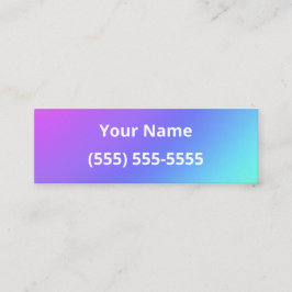 Pequeñas tarjetas de negocios de color simple