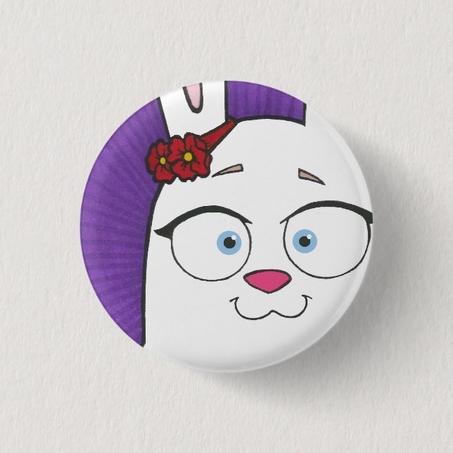 Pequeño, 1 botón redondo de la pulgada del ¼ (Anverso)